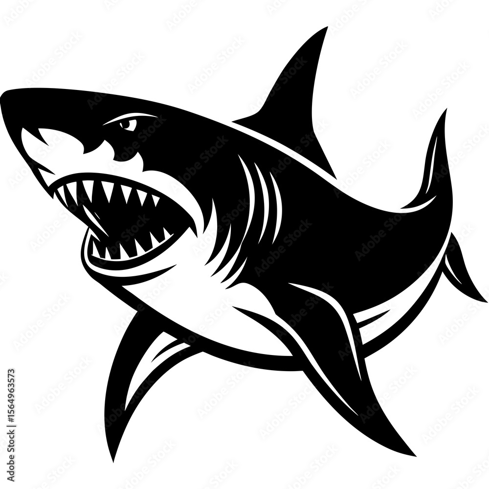 Obraz premium shark vector illustration