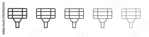 Hair removing razor icon Line graphics illustration symbol