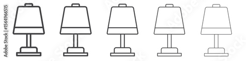 Home light icon Line graphics illustration symbol