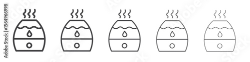 Humidifier icon Line graphics illustration symbol