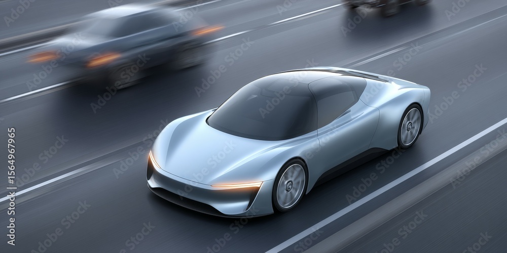 Fototapeta premium car on the road