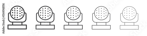 laser lamp icon Line graphics illustration symbol