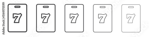 Mobile casino icon Line graphics illustration symbol