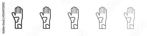 mottled skin icon Line graphics illustration symbol