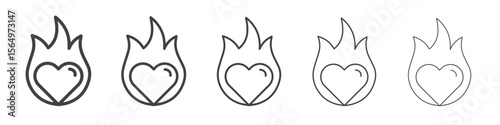 Passion icon Line graphics illustration symbol