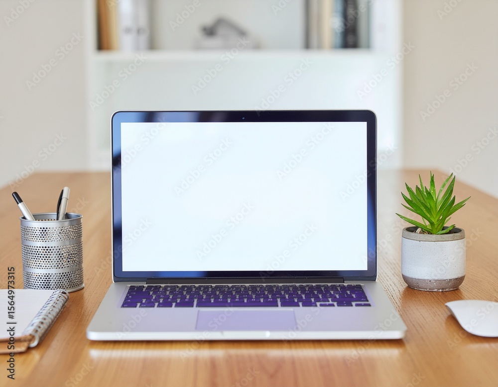 Fototapeta premium Clean and Stress-Free Organized Minimalist Workspace