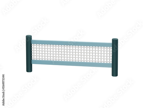 Volleyball Net for Outdoor Sport icon 3d. Net icon 3d rendering illustration