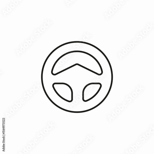 car steering wheel icon sign vector