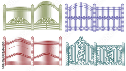 A precision vector design for a stylish gate entrance or door entry panel, intended for CNC plasma cutting.
