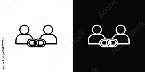 Affiliate link icon logo element. Vector illustration. EPS10