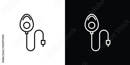 Anesthesia icon logo element. Vector illustration. EPS10