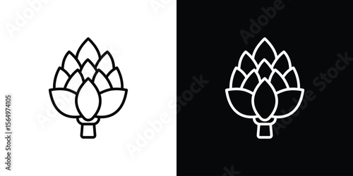 Artichoke icon logo element. Vector illustration. EPS10