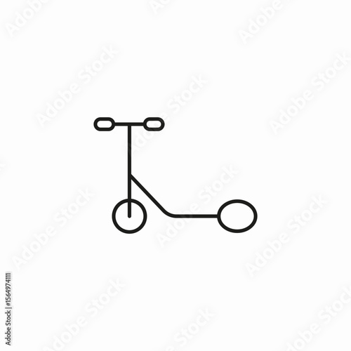kick scooter icon sign vector