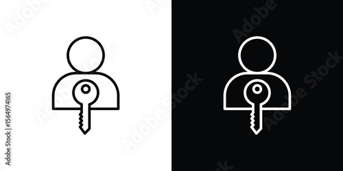 Authentication icon logo element. Vector illustration. EPS10