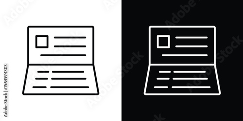 Bankbook icon logo element. Vector illustration. EPS10