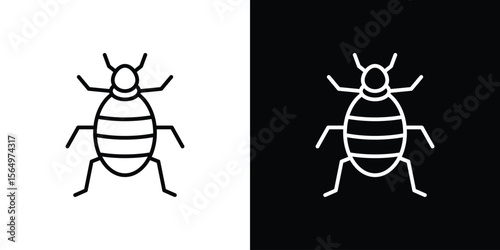 Bedbug icon logo element. Vector illustration. EPS10