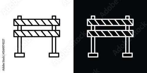 Barrier icon logo element. Vector illustration. EPS10