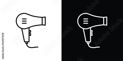Blow dryer icon logo element. Vector illustration. EPS10