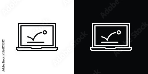 Bounce rate icon logo element. Vector illustration. EPS10