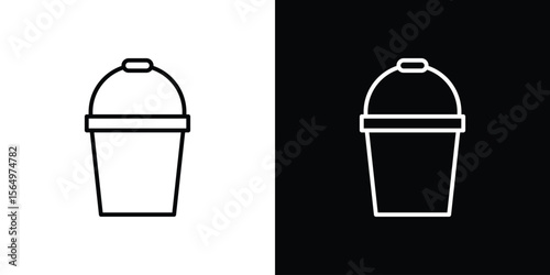 Bucket icon logo element. Vector illustration. EPS10