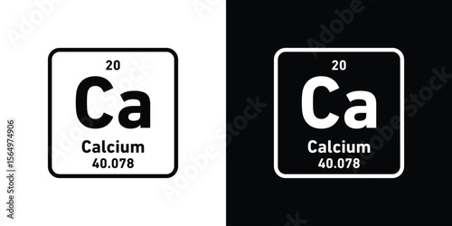 Calcium icon logo element. Vector illustration. EPS10