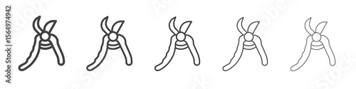 pruner icon Line graphics illustration symbol