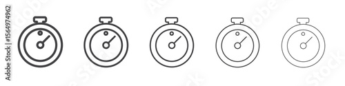 Quick approval icon Line graphics illustration symbol
