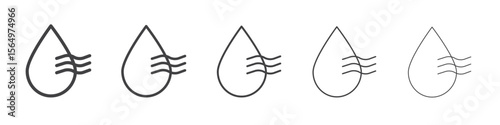 quick dry icon Line graphics illustration symbol