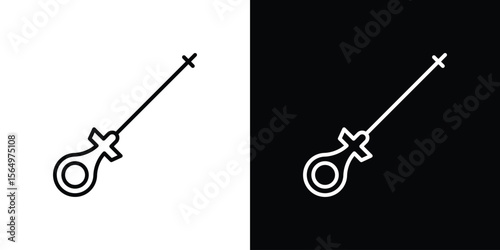 Car dipstick icon logo element. Vector illustration. EPS10