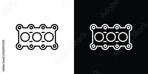 Car gasket icon logo element. Vector illustration. EPS10