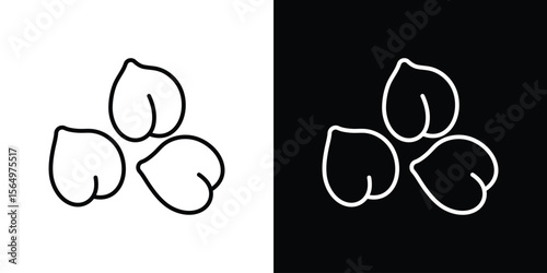 Chickpeas hummus icon logo element. Vector illustration. EPS10