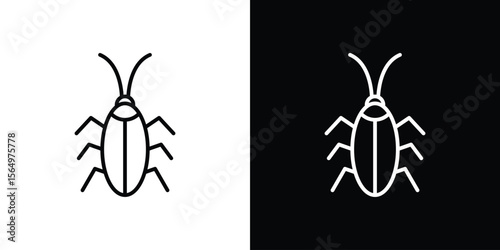 Cockroach icon logo element. Vector illustration. EPS10
