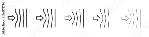 Resilience icon Line graphics illustration symbol