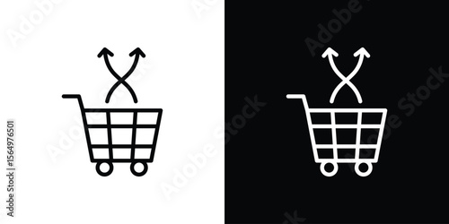 Cross sell icon logo element. Vector illustration. EPS10