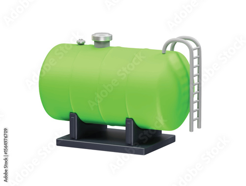 Industrial oil Tank for Storage icon 3d rendering illustration