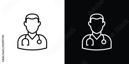 Doctor icon logo element. Vector illustration. EPS10