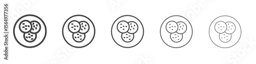 shaobing icon Line graphics illustration symbol