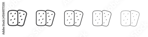 shaobing icon Line graphics illustration symbol