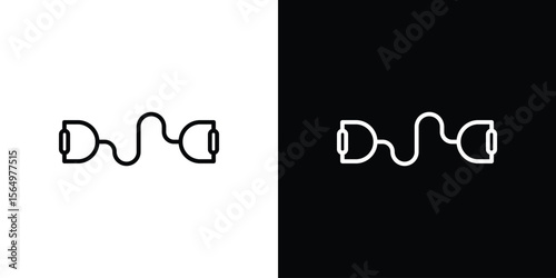 Exercise bands icon logo element. Vector illustration. EPS10