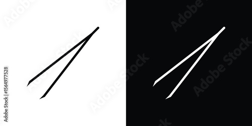 Eyebrow tweezers icon logo element. Vector illustration. EPS10