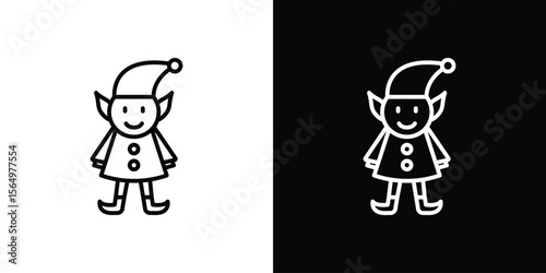 Elf icon logo element. Vector illustration. EPS10