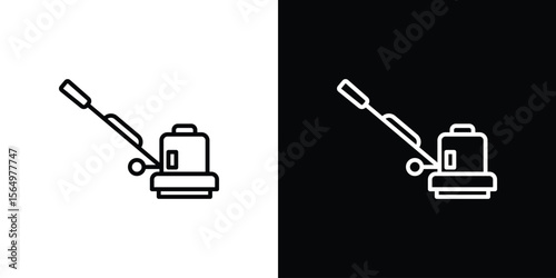 Floor sanding machine icon logo element. Vector illustration. EPS10