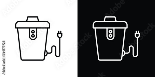 Garbage disposal icon logo element. Vector illustration. EPS10
