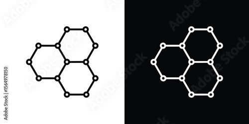 Graphene icon logo element. Vector illustration. EPS10