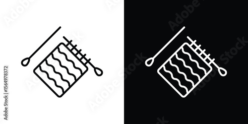 Handloom icon logo element. Vector illustration. EPS10