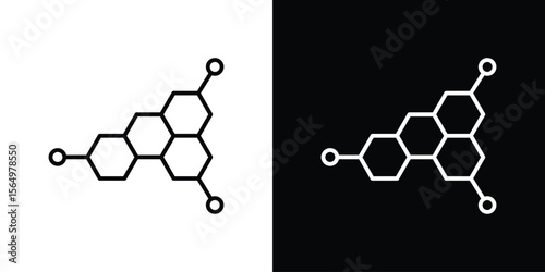 Hormones icon logo element. Vector illustration. EPS10
