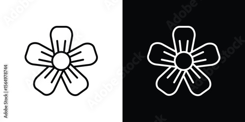 Hypericum icon logo element. Vector illustration. EPS10