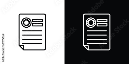 License icon logo element. Vector illustration. EPS10