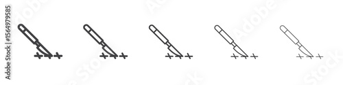 surgery icon Line graphics illustration symbol