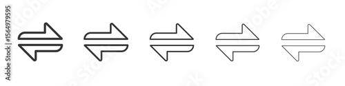 swap Icon Line graphics illustration symbol